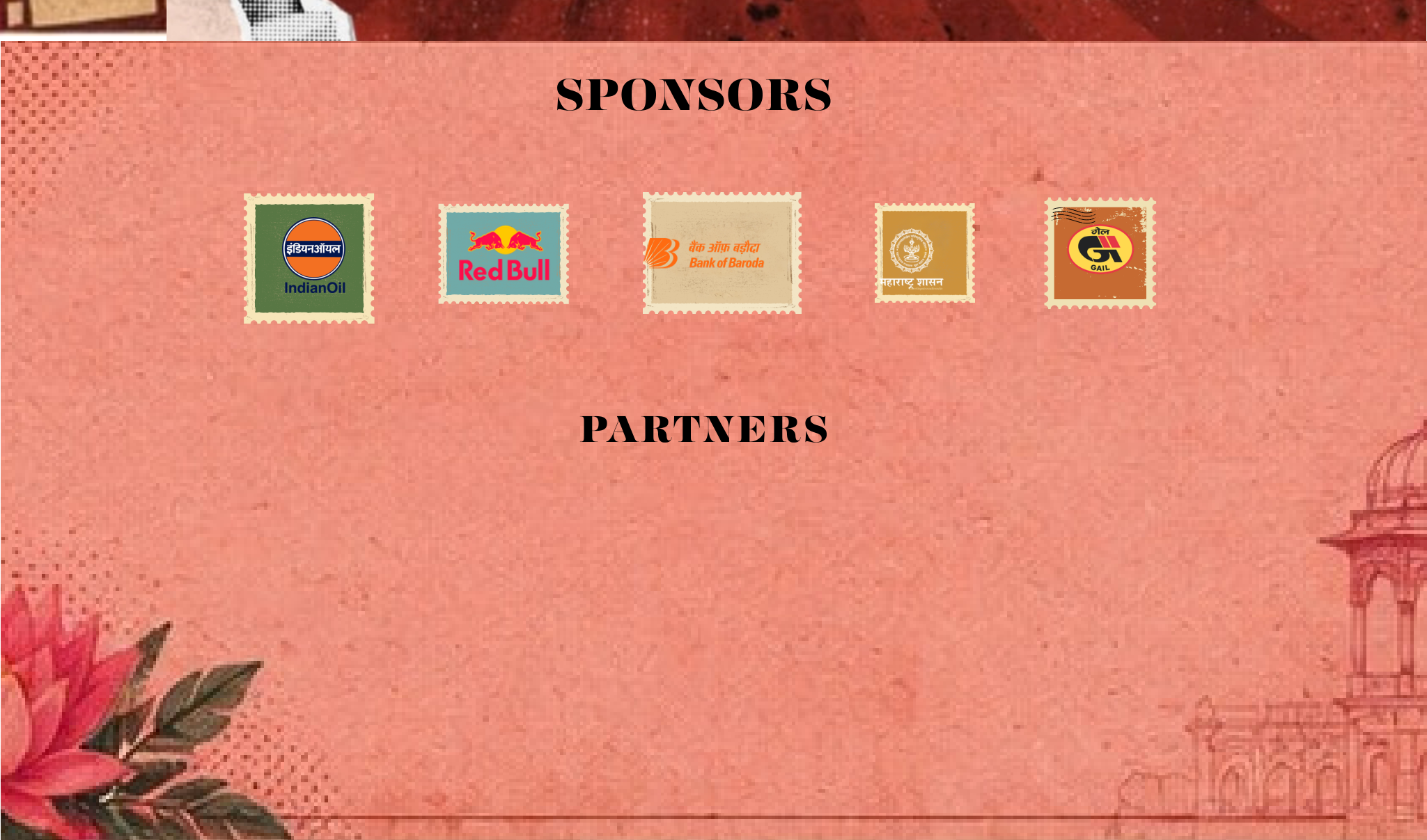 SPONSORS & PARTNERS - IndianOil, Red Bull, Bank of Baroda, Maharashtra Shasan, GAIL