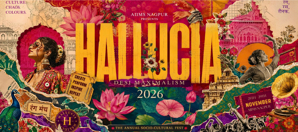 AIIMS NAGPUR PRESENTS HALLUCIA 2026 - Desi Maximalism - The Annual Socio-Cultural Fest - 25th-29th November